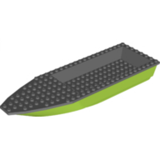 Boat Hull Unitary 28 x 8 Base with Dark Bluish Gray Boat Hull Unitary 28 x 8 Top (92710 / 92711)