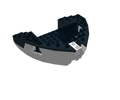 Boat Hull Small Bow 12 x 12 x 5 1/3, Top Color Green