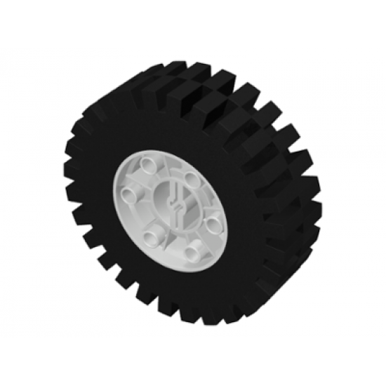 Wheel & Tire Assembly 24 x 43 Technic with Black Tire 24 x 43 Technic (3739 / 3740)