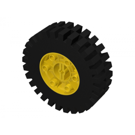 Wheel & Tire Assembly 24 x 43 Technic with Black Tire 24 x 43 Technic (3739 / 3740)