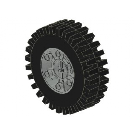 Wheel & Tire Assembly 24 x 43 Technic with Black Tire 24 x 43 Technic (3739 / 3740)