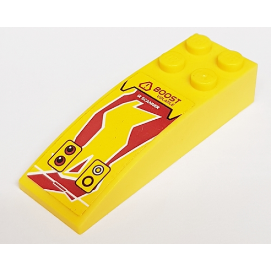 Slope, Curved 6 x 2 with 'Boost Volatile' / 'R Scanner' Pattern (Sticker) - Set 8113