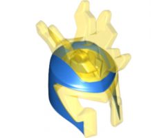 Minifigure, Headgear Helmet Electrolyzer with 6 Lightning Bolts and Blue Printed Surface Pattern
