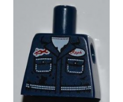 Torso Mechanic with Two Pockets, Oil Stains and Ralph Name Badge Pattern