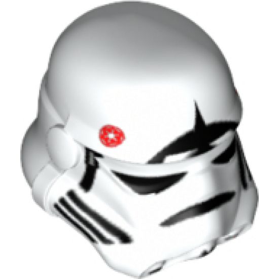 Minifigure, Headgear Helmet SW Stormtrooper, AT-AT Driver with Large Black Triangle Pattern