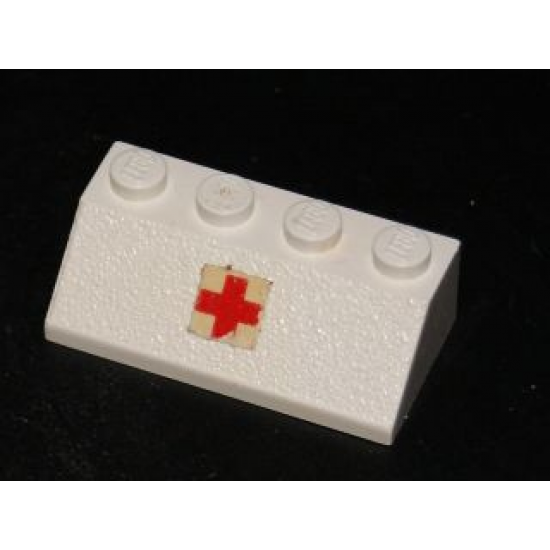 Slope 45 2 x 4 with Red Cross Pattern (Sticker) - Sets 386/770