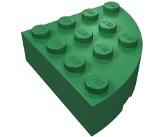 Brick, Round Corner 4 x 4 Full Brick