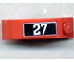 Arch 1 x 3 x 2 Curved Top with '27' Pattern - Right (Sticker) - Set 10020
