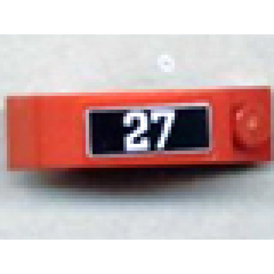 Arch 1 x 3 x 2 Curved Top with '27' Pattern - Right (Sticker) - Set 10020