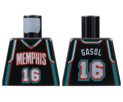Torso NBA Memphis Grizzlies #16 Pattern