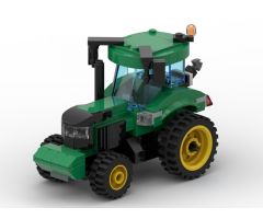 Modern Farm Series - Green Modern Farm Tractor inspired by John Deere - by TheVeteran