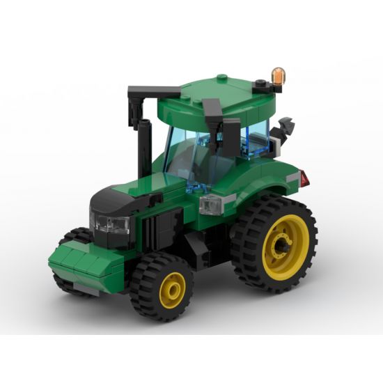 Modern Farm Series - Green Modern Farm Tractor inspired by John Deere - by TheVeteran