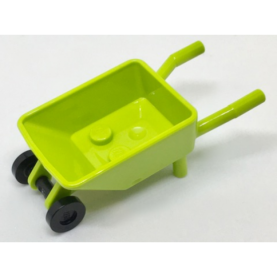 Minifigure, Utensil Wheelbarrow Frame with Black Trolley Wheels (98288 / 2496)