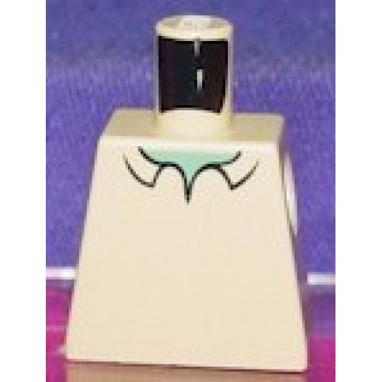 Torso SpongeBob with Sand Green Neck, Shirt Collar Pattern
