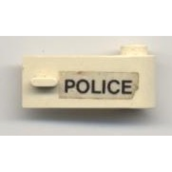 Door 1 x 3 x 1 Right with 'POLICE' Pattern (Sticker) - Set 6681