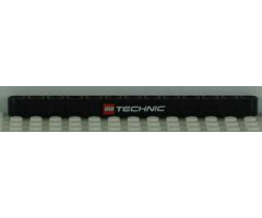 Technic, Liftarm 1 x 13 Thick with LEGO TECHNIC Logo Pattern (Sticker) - Sets 8109 / 42043