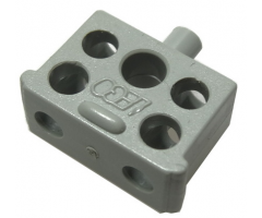 Electric, Connector, 2-Way Male Squared Narrow Long with Center Post - Root