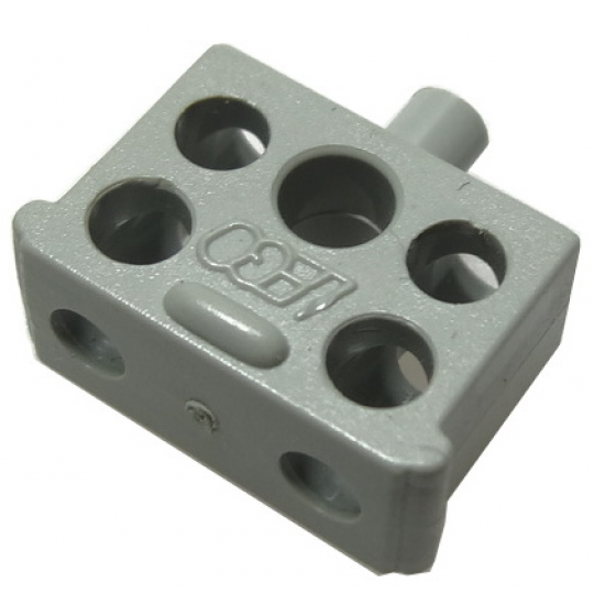 Electric, Connector, 2-Way Male Squared Narrow Long with Center Post - Root
