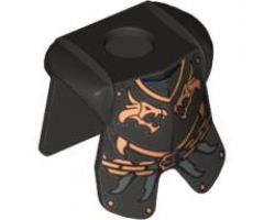 Minifigure, Body Wear Armor Breastplate with Leg Protection, Kingdoms Dragon Heads and Chain Pattern