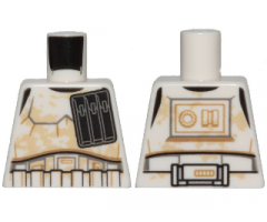 Torso SW Armor Stormtrooper, Wide Black Ammo Pouch and Tan Dirt Stains Pattern