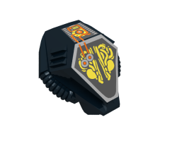 Minifigure, Headgear Helmet UFO with Mechanical Pattern