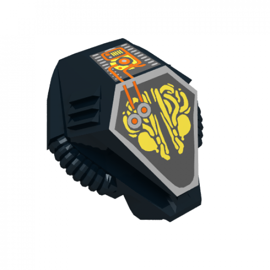 Minifigure, Headgear Helmet UFO with Mechanical Pattern