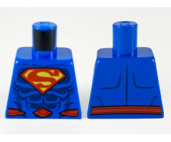 Torso Red and Yellow Superman Logo, Dark Blue Muscles, Red Belt Pattern