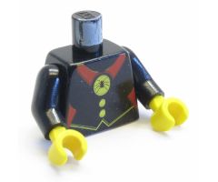 Torso Castle Fright Knights Red Spider Medal Pattern / Black Arms / Yellow Hands