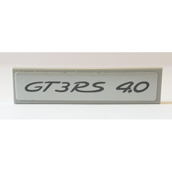 Tile 1 x 4 with 'GT3RS 4.0' Pattern (Sticker) - Set 42056