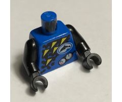Torso Divers Dolphin Logo, Yellow Triangles, and Gauges Pattern / Black Arms / Black Hands
