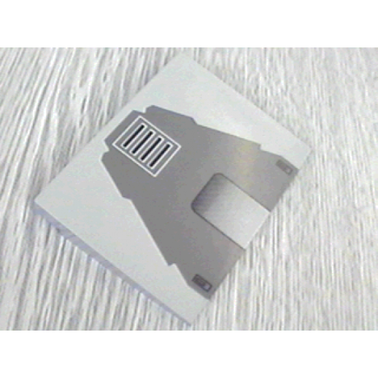 Slope 10 6 x 8 with SW AT-TE Top Front Vent / Armor Plate Pattern (Sticker) - Set 4482