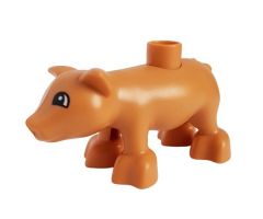 Duplo, Animal Pig Adult, Eyes Semicircular Pattern