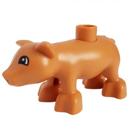 Duplo, Animal Pig Adult, Eyes Semicircular Pattern