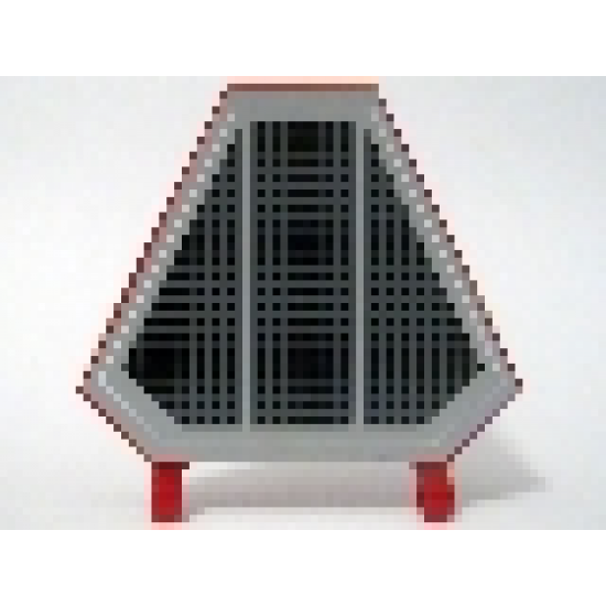 Flag 5 x 6 Hexagonal with SW Black Grille Pattern (Sticker) - Sets 7256 / 7283 / 7661