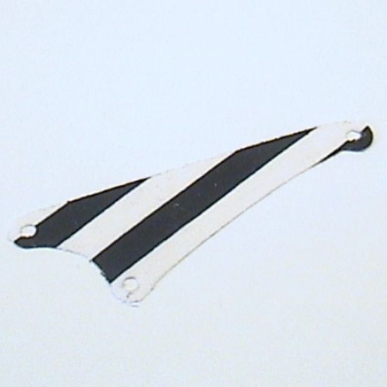 Cloth Sail Triangular Small with Black Stripes Pattern