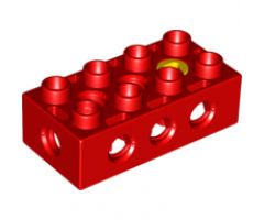 Duplo, Toolo Brick 2 x 4 with Holes on Sides and Top and 1 Screw in Top
