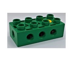 Duplo, Toolo Brick 2 x 4 with Holes on Sides and Top and 1 Screw in Top