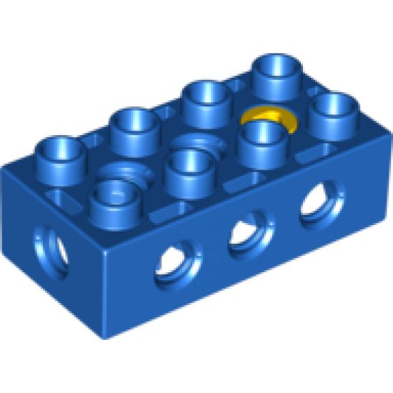 Duplo, Toolo Brick 2 x 4 with Holes on Sides and Top and 1 Screw in Top