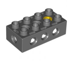 Duplo, Toolo Brick 2 x 4 with Holes on Sides and Top and 1 Screw in Top