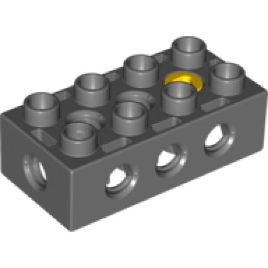 Duplo, Toolo Brick 2 x 4 with Holes on Sides and Top and 1 Screw in Top