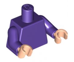 Torso Plain / Dark Purple Arms / Light Nougat Hands