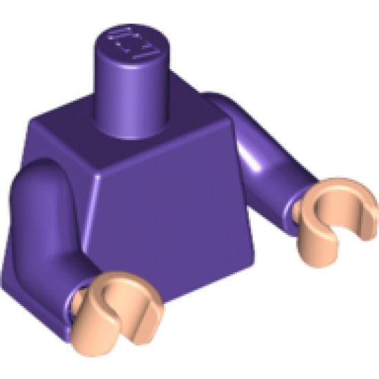 Torso Plain / Dark Purple Arms / Light Nougat Hands