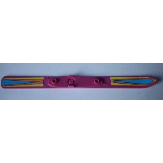 Scala Utensil Ski 19 x 2 with Multi-Colored Pattern (Sticker) - Set 3151