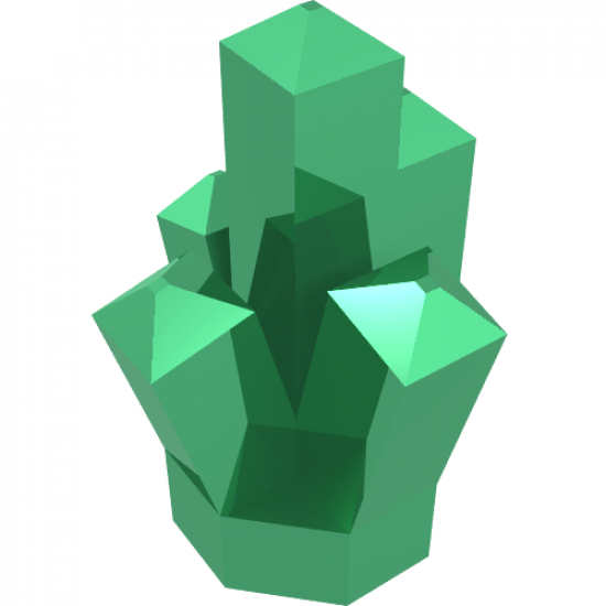 Rock 1 x 1 Crystal 5 Point