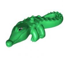 Duplo, Animal Alligator / Crocodile Large with Opening Jaw and Narrow Snout