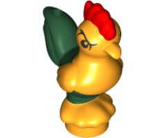 Chicken, Moana with Dark Green Tail Feathers (Heihei)