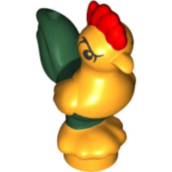 Chicken, Moana with Dark Green Tail Feathers (Heihei)