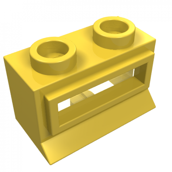 Window 1 x 2 x 1 with Extended Lip, with Glass