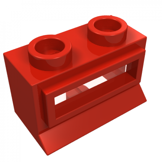 Window 1 x 2 x 1 with Extended Lip, with Glass