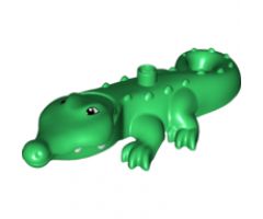 Duplo, Animal Alligator / Crocodile Large with Opening Jaw and Wide Snout